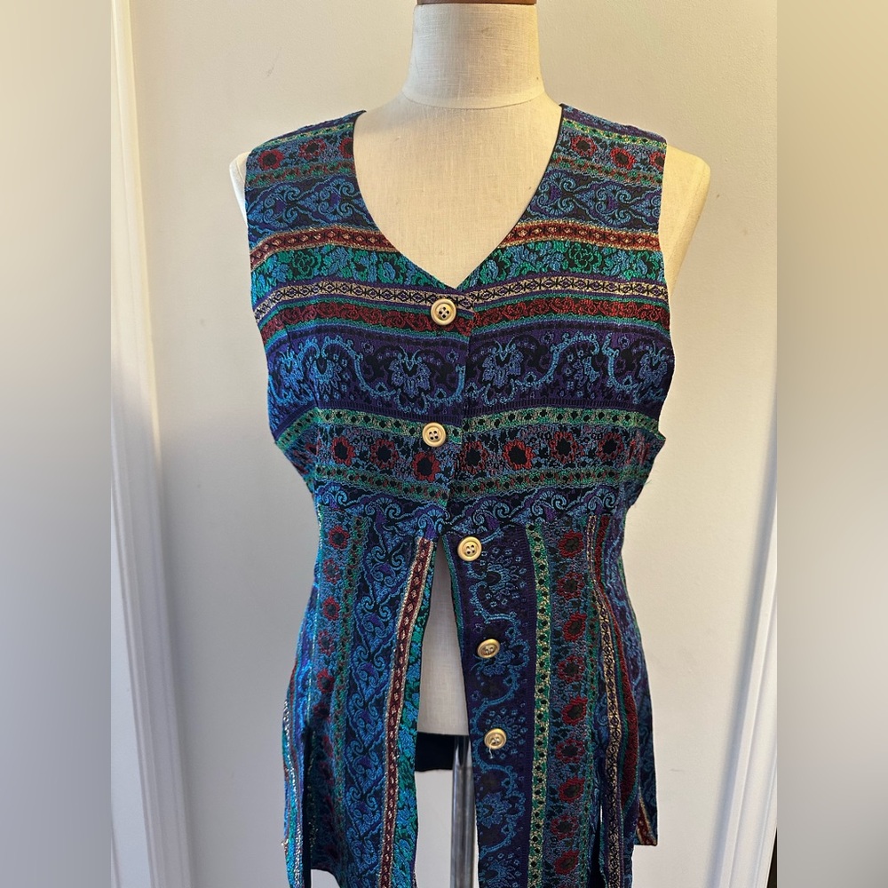 Sandro Multicolor Patterned Sleeveless Top - Vintage
